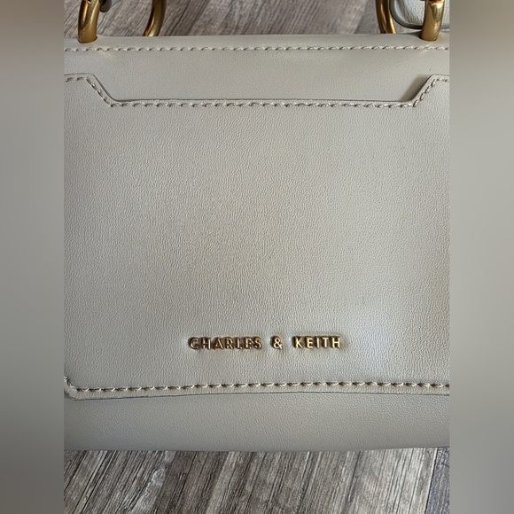 KEITH &CHARLES NUDE structured Mini Satchel Crossbody Bag Alaia Quiet Luxury Y2K - Picture 3 of 16